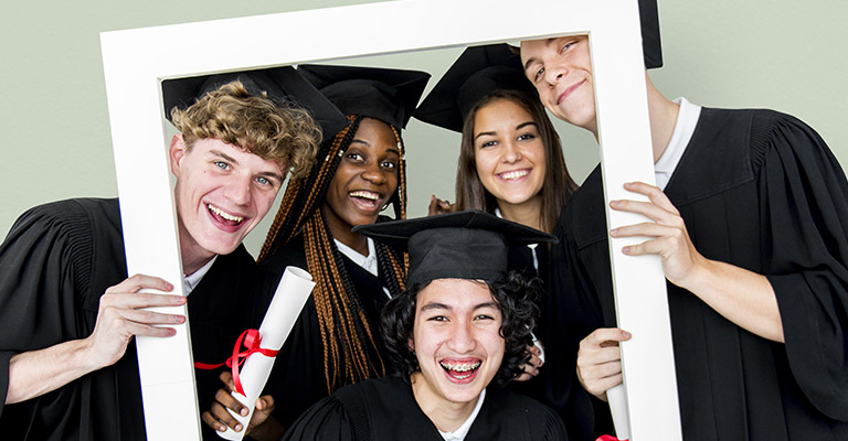 Students graduating