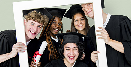 Students graduating