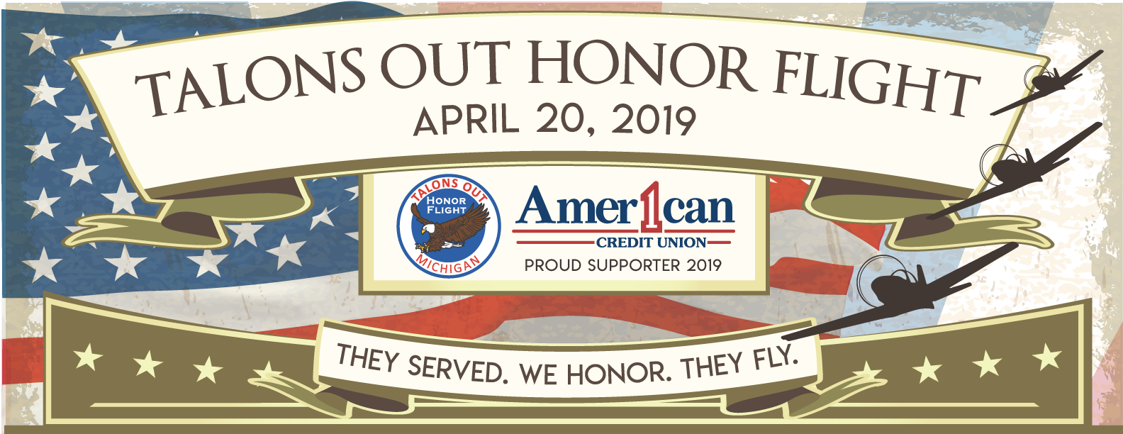 American 1 Credit Union is a proud sponsor of the 2019 Talons Out Honor Flight's Welcome Back Party